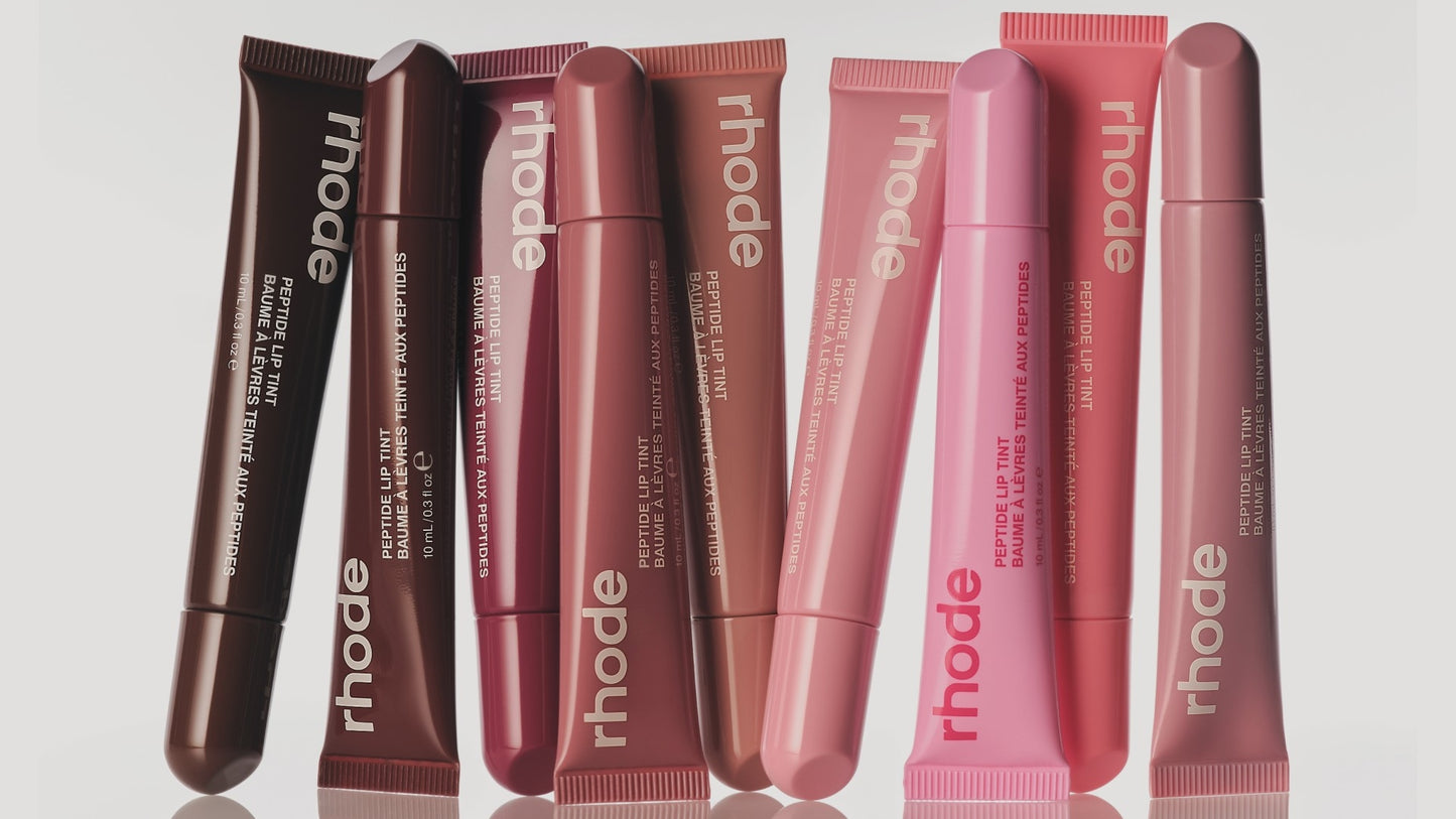 rhode Peptide Lip Tint with Snap-On Lip Case – Hydrating Glossy Lip Tint & MagSafe Silicone Phone Lip Holder